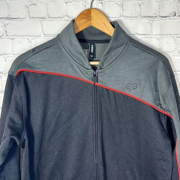 Fox Racing MEN'S Full Zip Black Gray Jacket Shacket Size M Medium - Picture 2 of 9